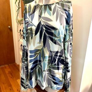 Hang Ten XL Multicolor Leaf Pattern Top